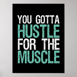 Poster Gymnase Fitness Entraînement Vous Devrez Hustle Po