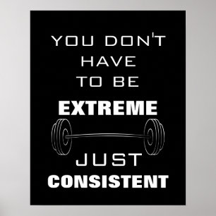 Poster Gymnase Motivationnel Exercice Fitness devis Poste
