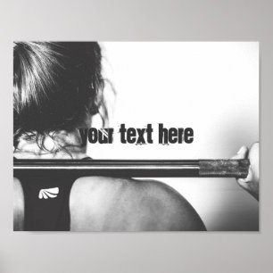 Poster Gymnase personnalisable texte motivation