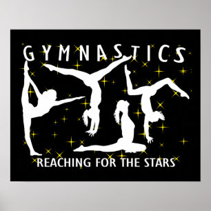 Poster Gymnastique Atteindre Les Étoiles