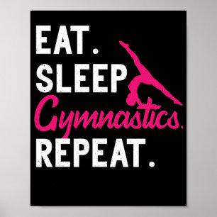 Poster Gymnastique du sommeil Répéter la gymnastique acro