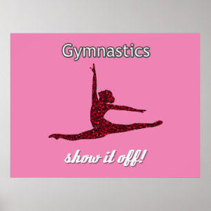 Poster Gymnastique - Montrez-la !