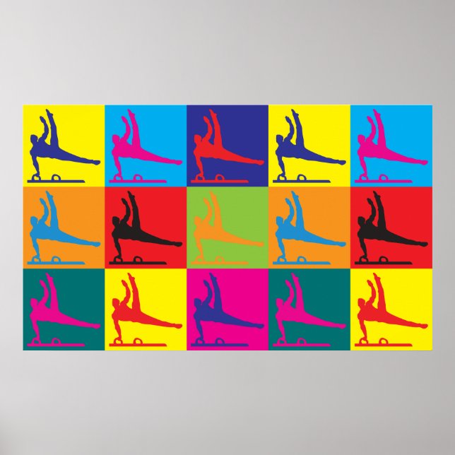 Poster Gymnastique Pop Art (Devant)