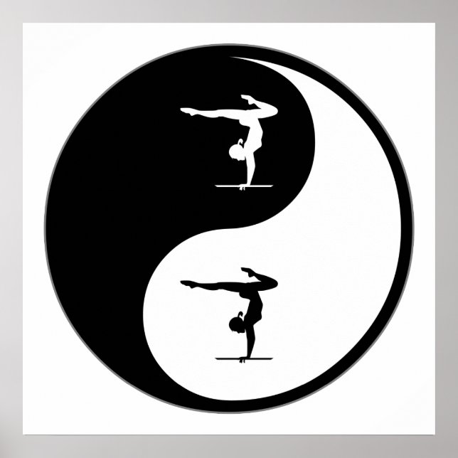 Poster Gymnastique Yin Yang (Devant)