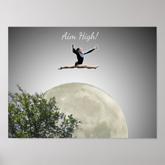 Poster - Gymnasts Aim High (Front)