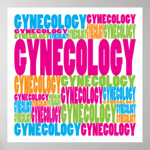 Poster Gynécologie colorée