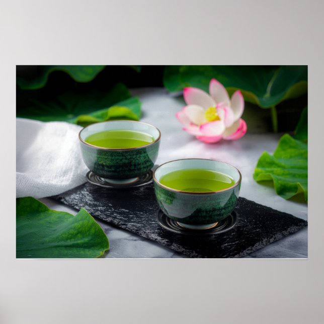 Poster Gyokuro - Thé Vert - ZEN BOUDDHISME (Devant)