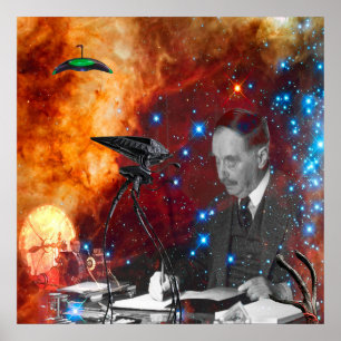 Poster H.G.Wells Science-Fiction