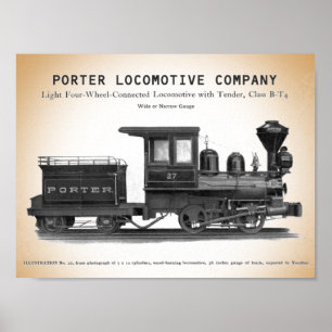 Poster H K Porter Locomotive Company Classe B-T4 Imprimer