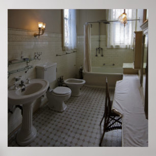 Poster Haas Lilienthal Victorian Bath - San Francisco