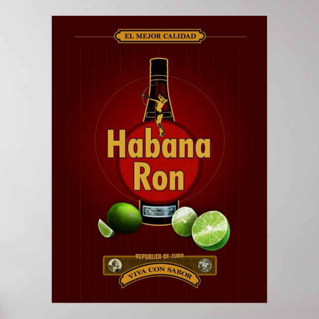 Poster Habana Ron (Devant)