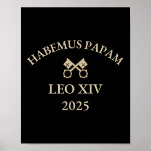 Poster Habemus Papam Pape Leo Xiv 2025 Catholique