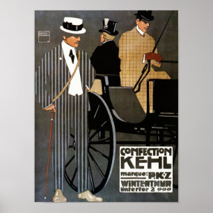 Poster Habillement de messieurs de Kehl de confection