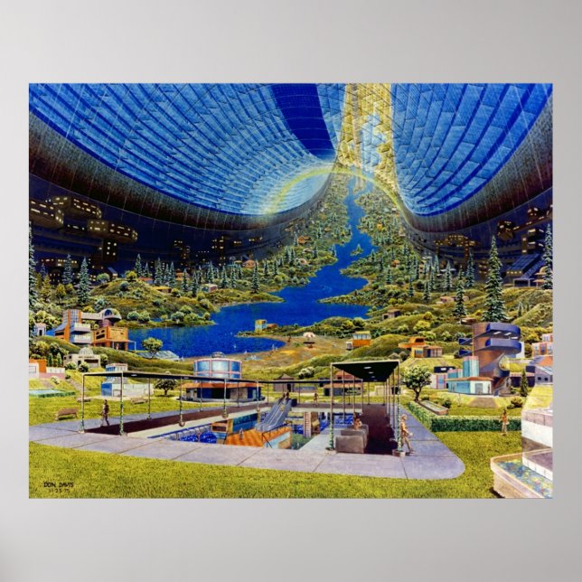 Poster Habitat de l'espace toroïdal du monde entier (Devant)