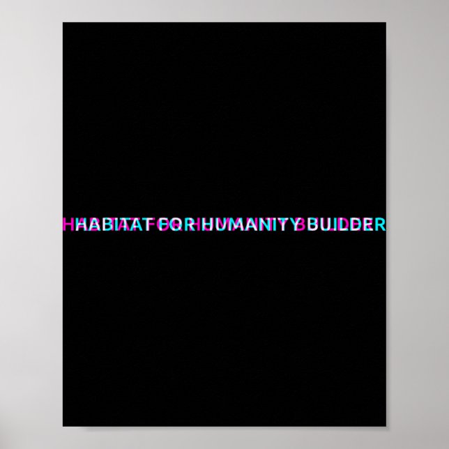 Poster Habitat For Humanity Builder First Great Good Luck (Devant)