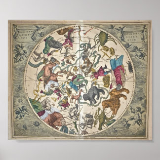 Poster Haemisphaerium Stellatum Boreale Antiquum