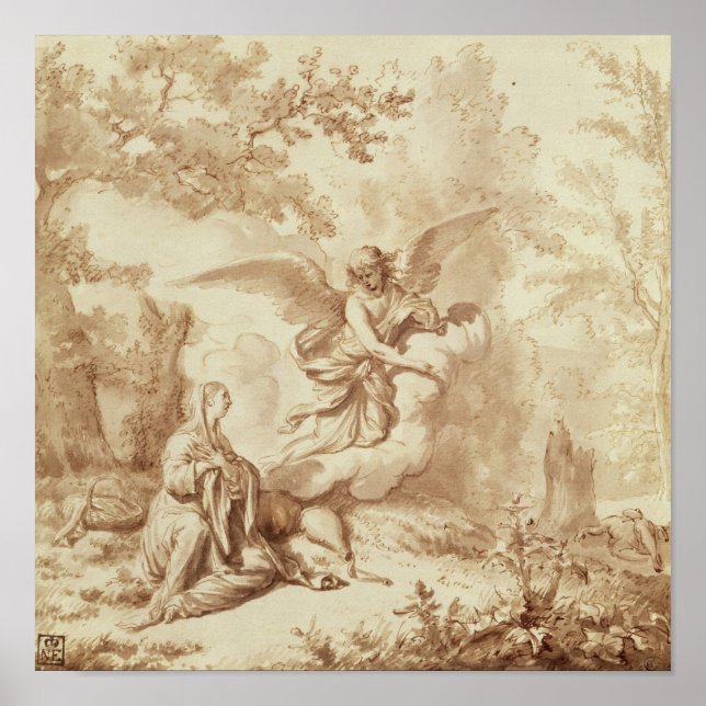 Poster Hagar dans le désert (Devant)