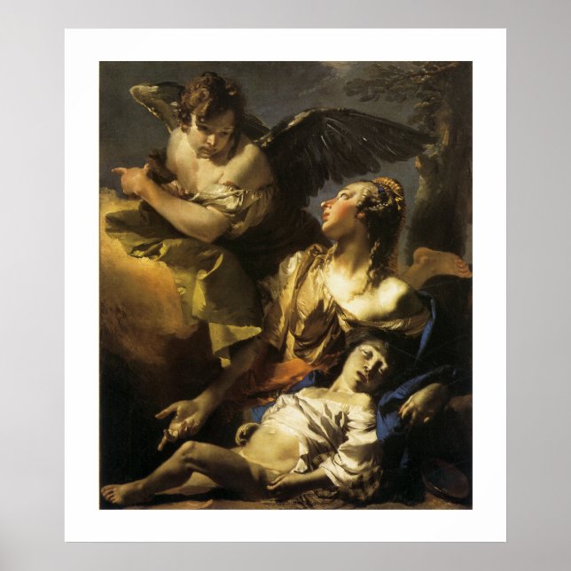 Poster Hagar et Ismael dans le désert (Devant)