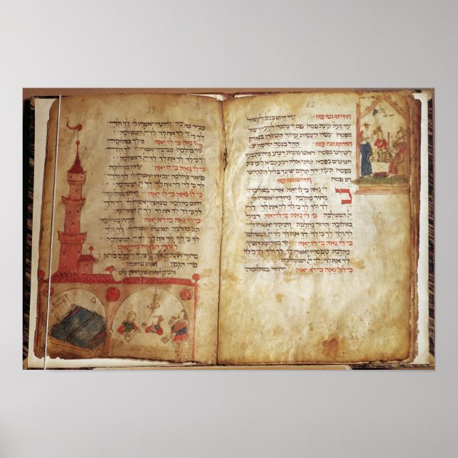 Poster Haggadah pour la veille de la Pâque (Devant)