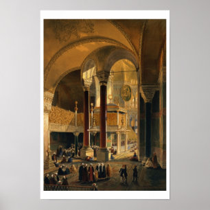 Poster Haghia Sophia, plat 8 : la galerie et le b
