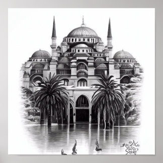 Poster Hagia Sopya à Istanbul Turquie