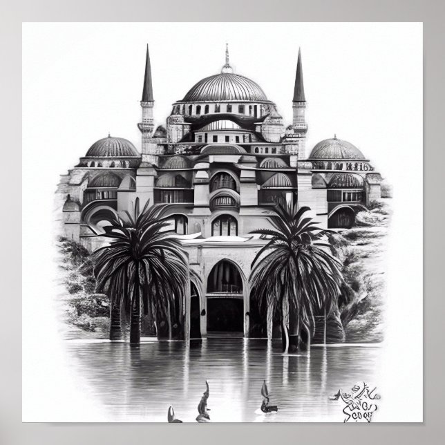 Poster Hagia Sopya à Istanbul Turquie (Devant)