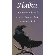 Haiku automne Dusk Raven