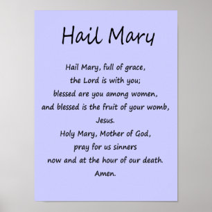 Poster ~ Hail Mary ~ Diverses tailles et Stock de 