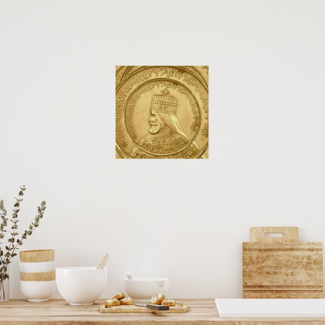 Poster Haile Selassie Jah Rastafari Reggae Rasta Roots  (Cuisine)