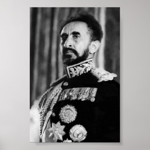 Poster Haile Selassie SAI Jah Rastafari Rasta Reggae Raci