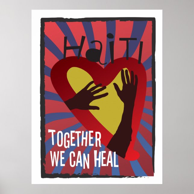Poster HAÏTI - Ensemble, nous pouvons guérir (Devant)