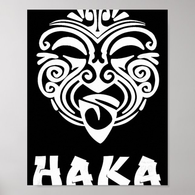 Poster Haka New Zealand Rugby Fans Maori Haka Dance  (Devant)