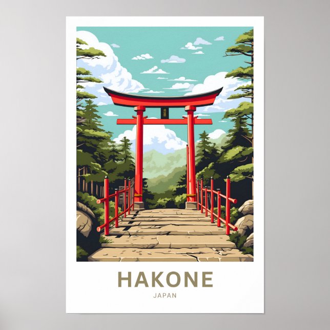 Poster Hakone Japon Imprimer (Devant)