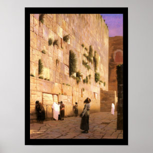 Poster HaKotel par Jean-LéonGérôme - Circa des 1800s en
