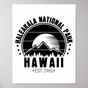 Poster Haleakala National Park Hawaii USA