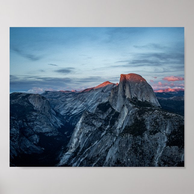 Poster Half Dome au coucher du soleil - Yosemite Photogra (Devant)