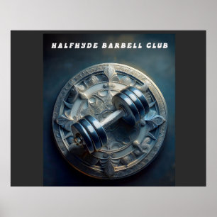 Poster halfdéhyde Barbell Club