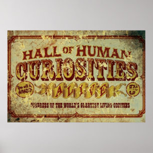 Poster Hall des curiosités humaines