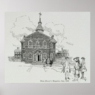 Poster Hall du charpentier Philadelphie