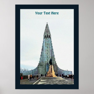 Poster Hallgrímskirkja, Reykjavik