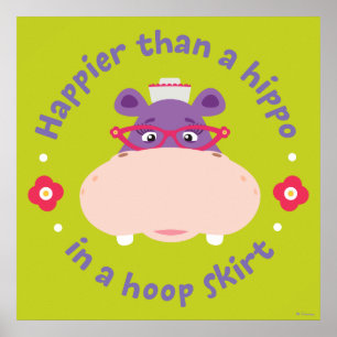 Poster Hallie - Happier qu'un hippo dans une jupe à cerce