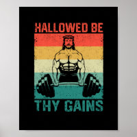 Hallow be your gains Jésus Bodybuilding