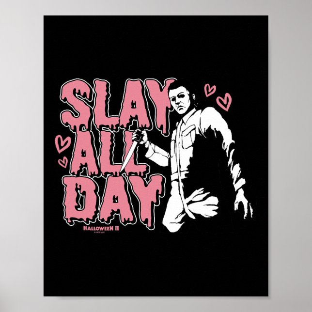 Poster Halloween 2 Saint Valentin Michael Myers Tout Slay (Devant)