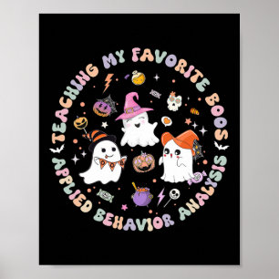 Poster Halloween Aba Bcba Rbt Comportement Analyseur Ghos