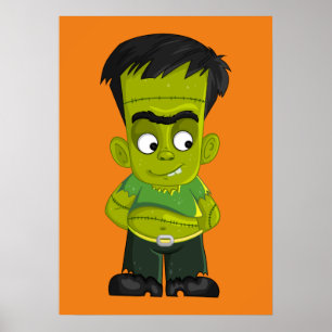 Poster Halloween Animé Frankenstein