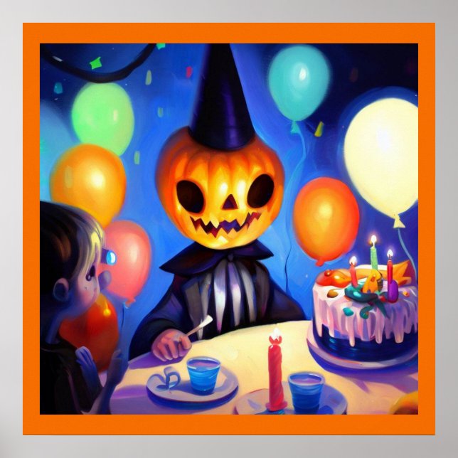 Poster Halloween - Anniversaire 2 (Devant)