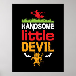 Poster Halloween beau petit anniversaire