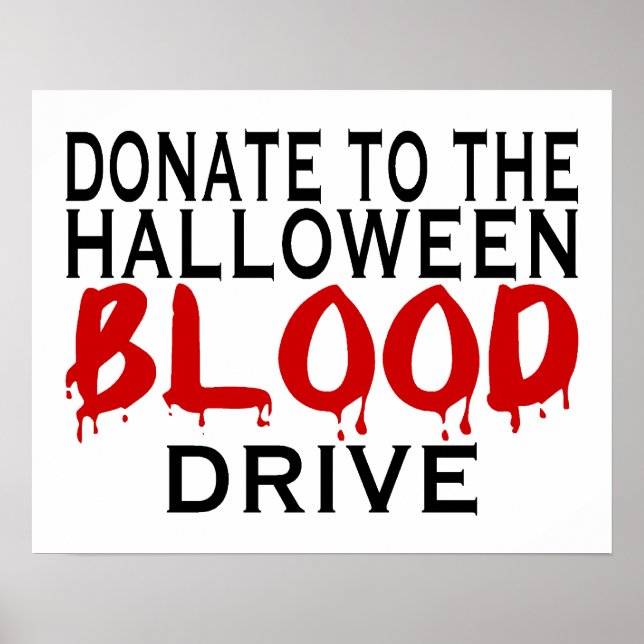 Poster Halloween Blood Drive (Devant)
