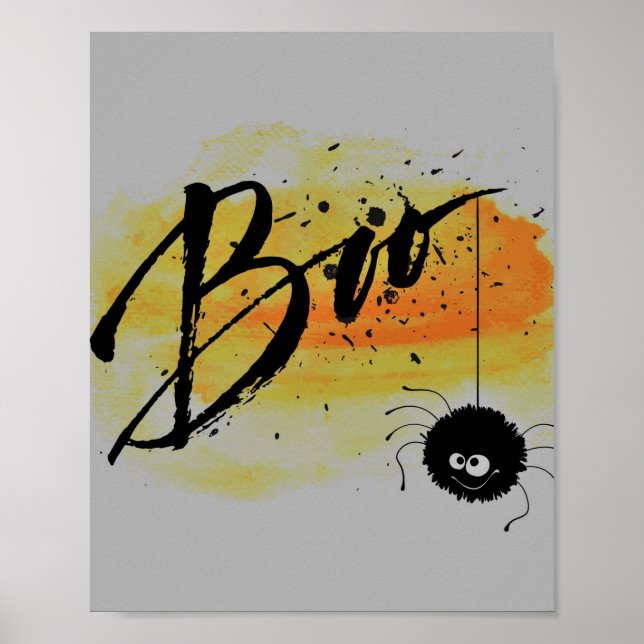 Poster Halloween Boo (Devant)