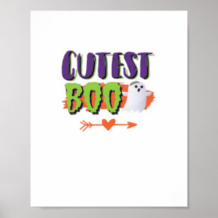 Poster Halloween Boo Cutest Funny Décontracté